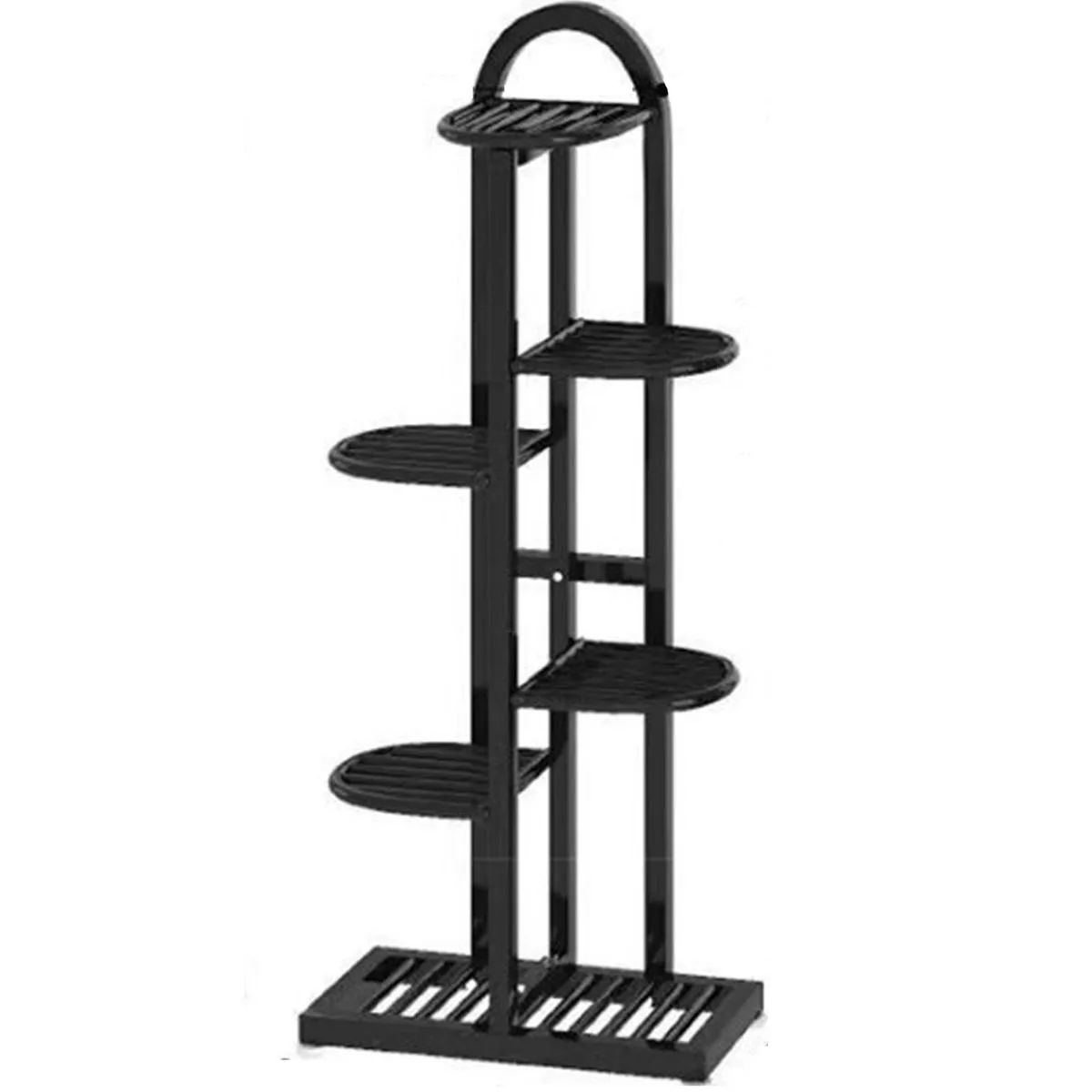 6 Tier Tall Plant Stands,Metal Plant Stand Pot Holder,Flower Display Rack - Black