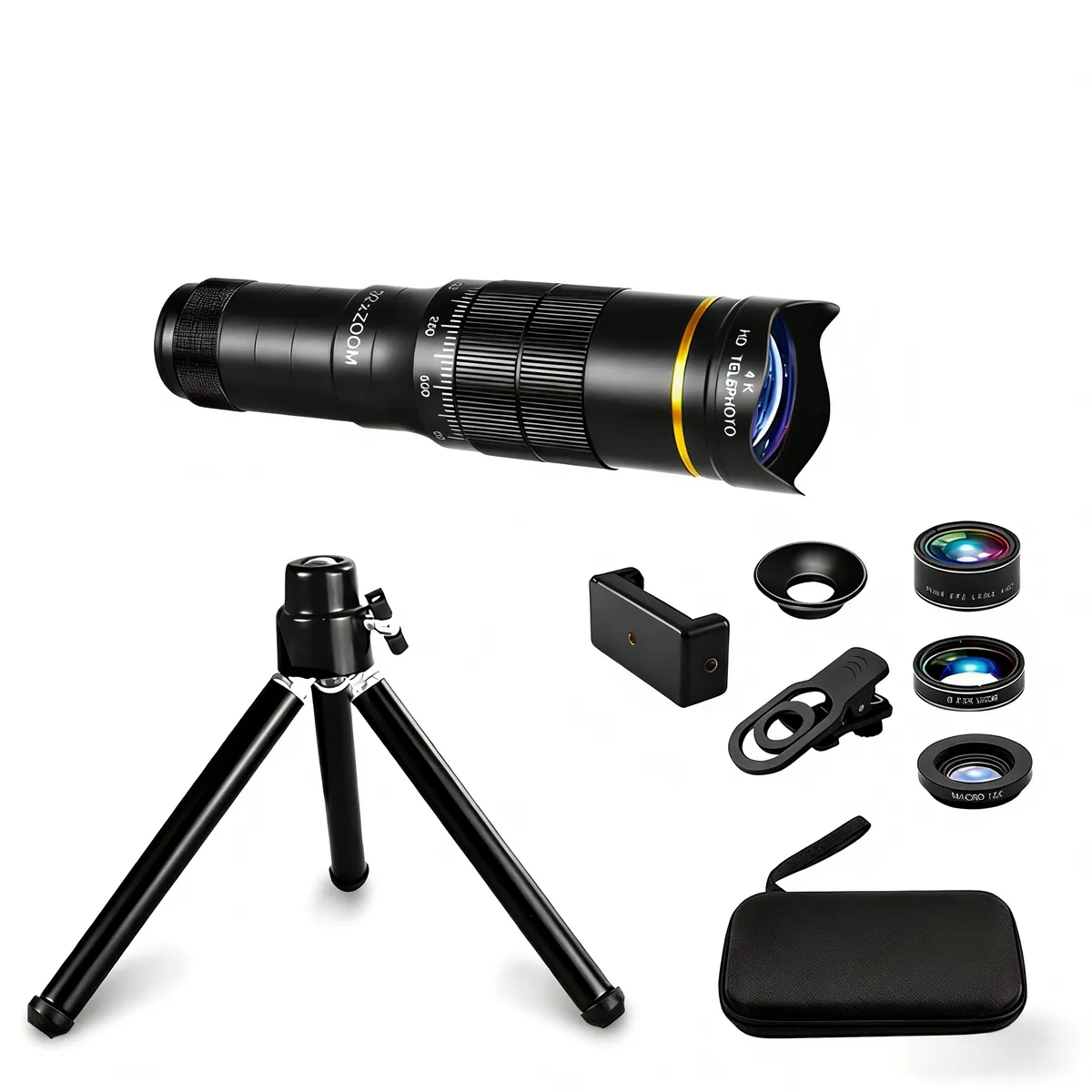 32x Mobile Telephoto Lens for High-Definition Long-Distance Shooting