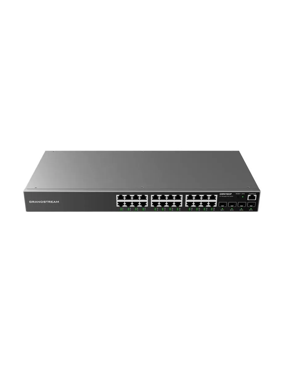 Grandstream Enterprise L2 24 port Managed GbE PoE+ Switch 360W
