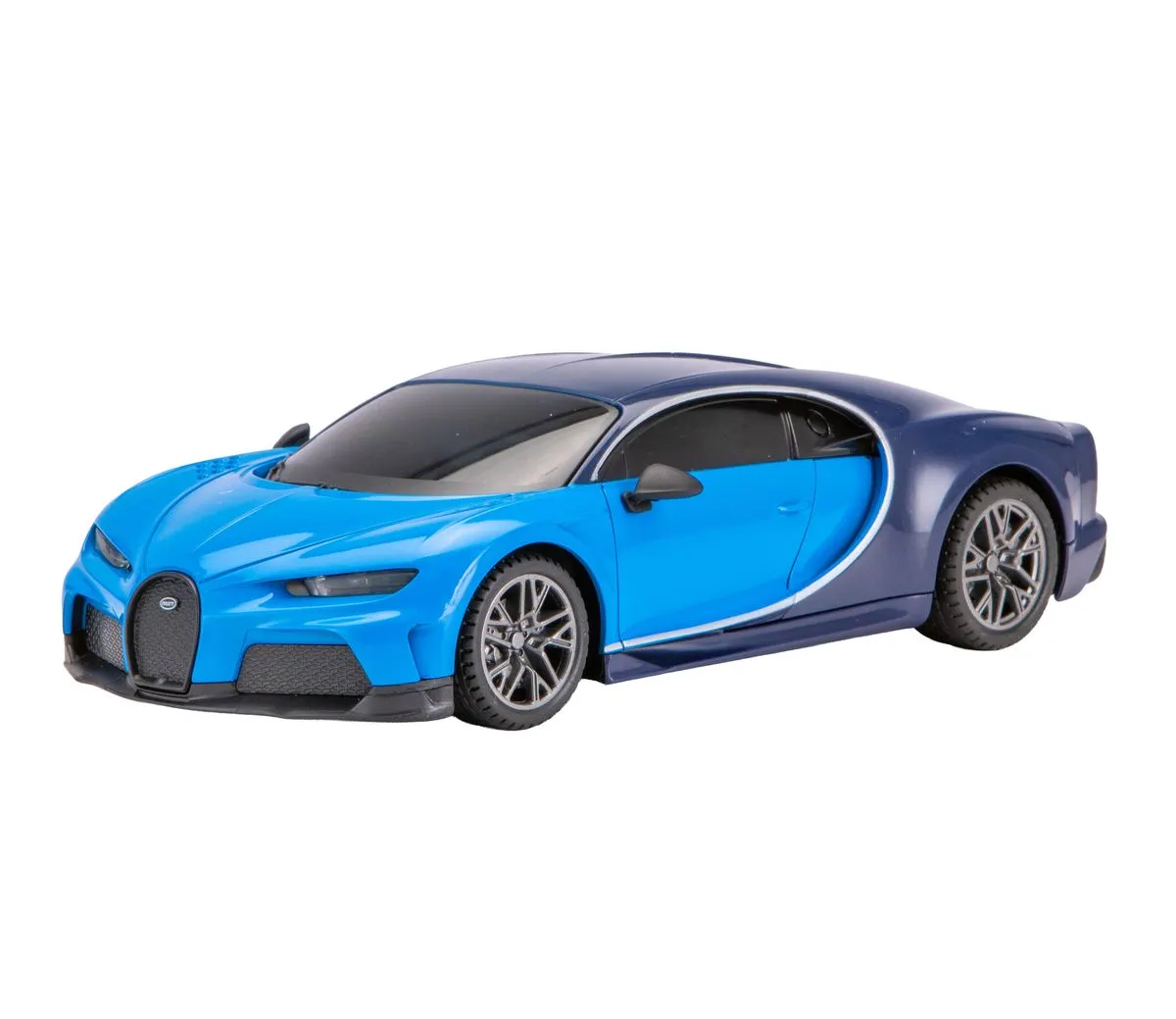 RW Toys 1/24 R/C Bugatti Chiron - Dark Blue/Blue (20cm Long)
