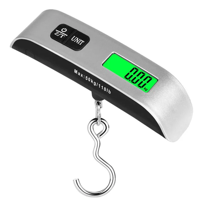 Portable 50kg Digital Handheld Scale - Hook Design for Luggage and Home Use