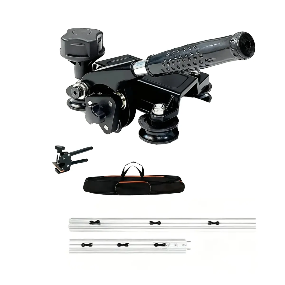 WOVIBO Double Track Tile Cutter 1.8m for Large Tiles - Black