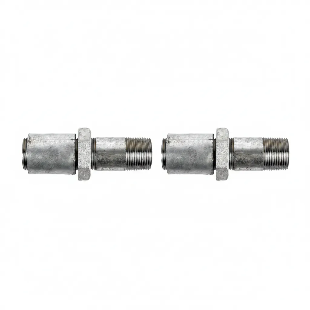 Nipple Galvanised Longscrew 50mm - 2 Pack
