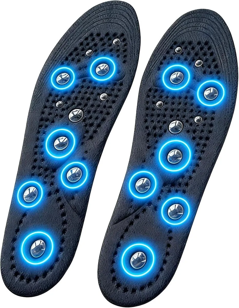 Acupressure Massage Insoles, Trim-to-Fit Breathable Shoe Inserts