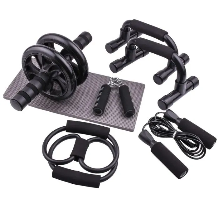 7 Piece Portable Fitness Set - Black