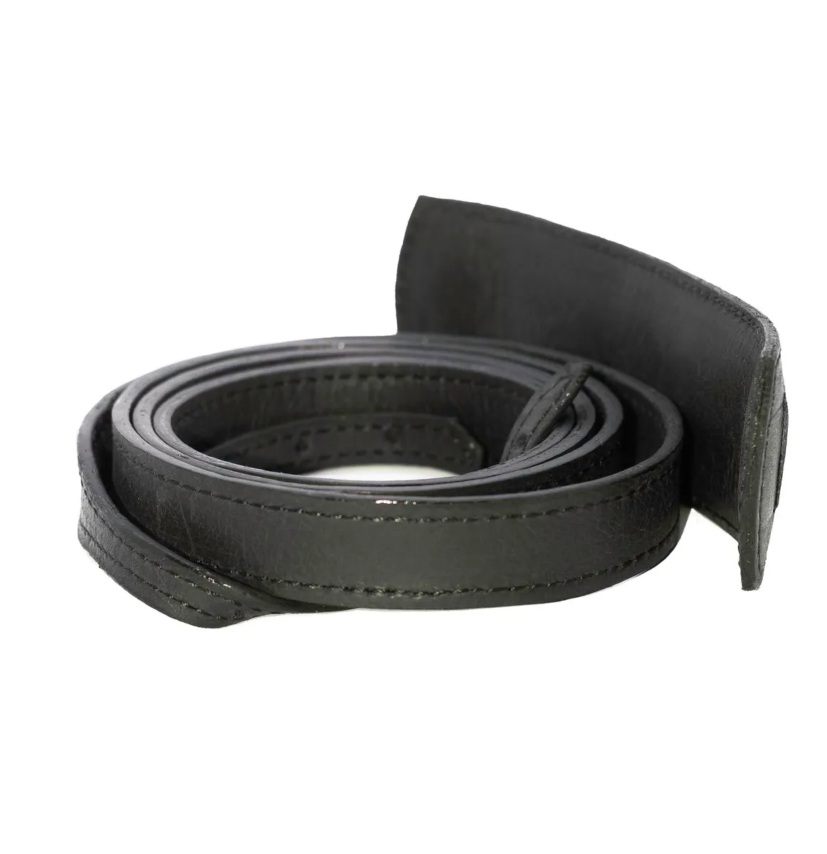 Phi Straps - Camera Neck Strap - Black Genuine Leather - Black