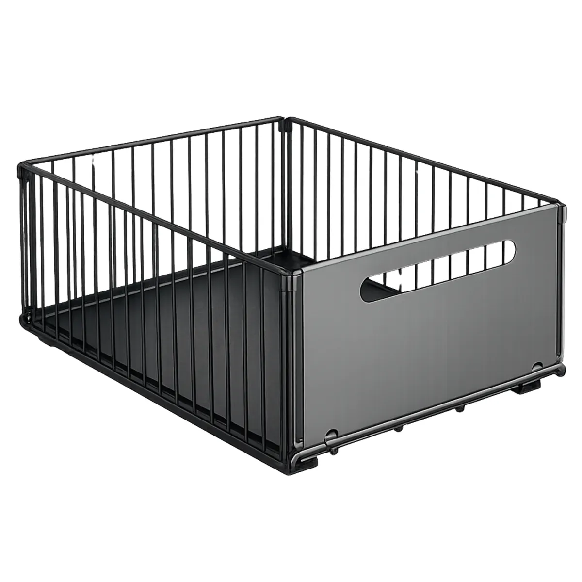Premium Metal Pull-Out Kitchen Cabinet Organizer, No Drilling Required