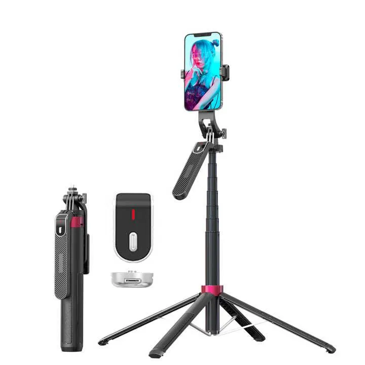 P185 1.8M Quadruped Tripod Stand with 360 Pan Tilt Stability
