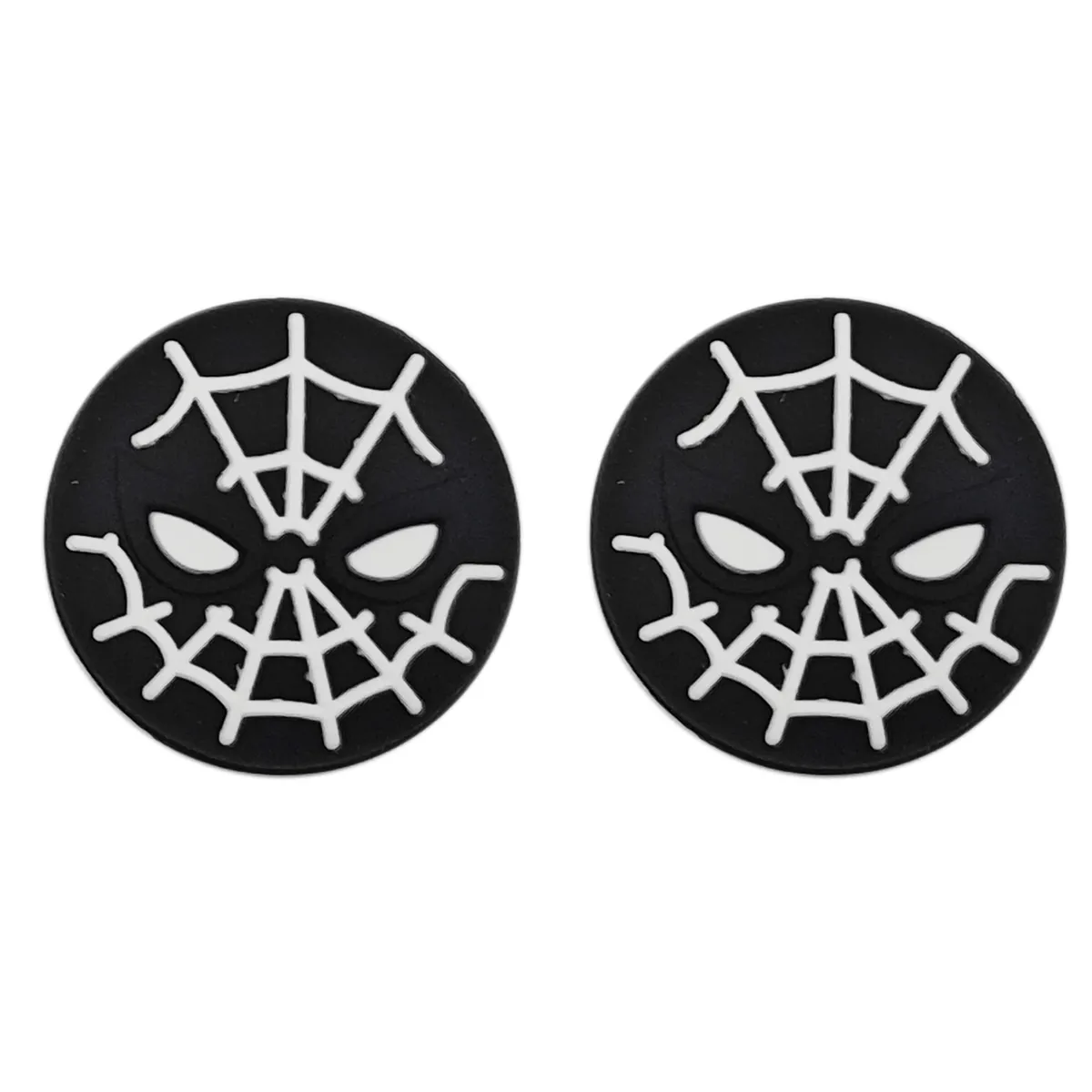 2 Piece Spiderman Thumb Grips Compatible with PS4, PS5, Nintendo And XBOX - Black