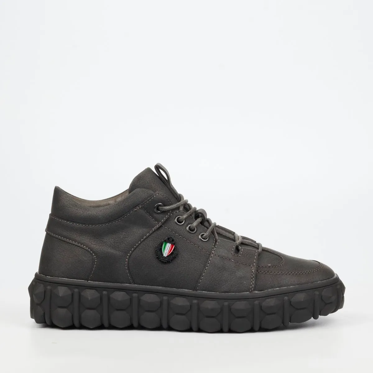 Mazerata Pigale 1 Men Faux Nubuck Ankle Boots - Grey