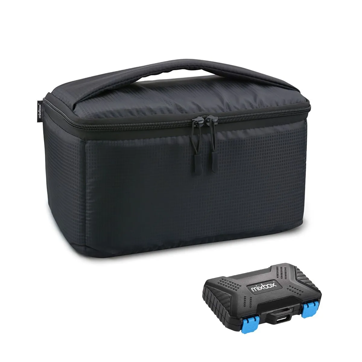 Mix Box Padded Camera Insert Bag and Memory Cards Storage Case Set