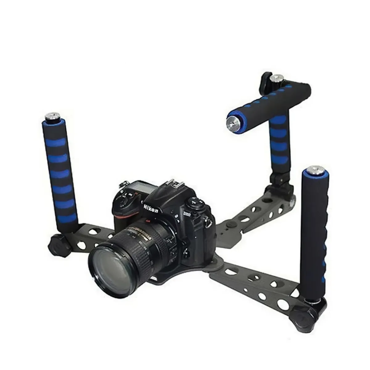 SLR Photography Camera Shoulder Handheld Stabilizer – Record Videos - Black, Blue