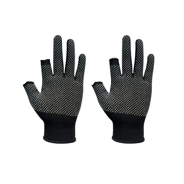 Non-Slip Half Finger Nylon Work Gloves