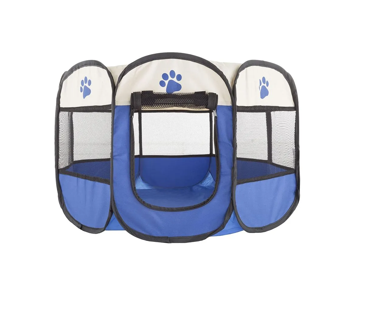 WigWagga - Large Size Portable Pet Dog Playpen - Blue - 114cm