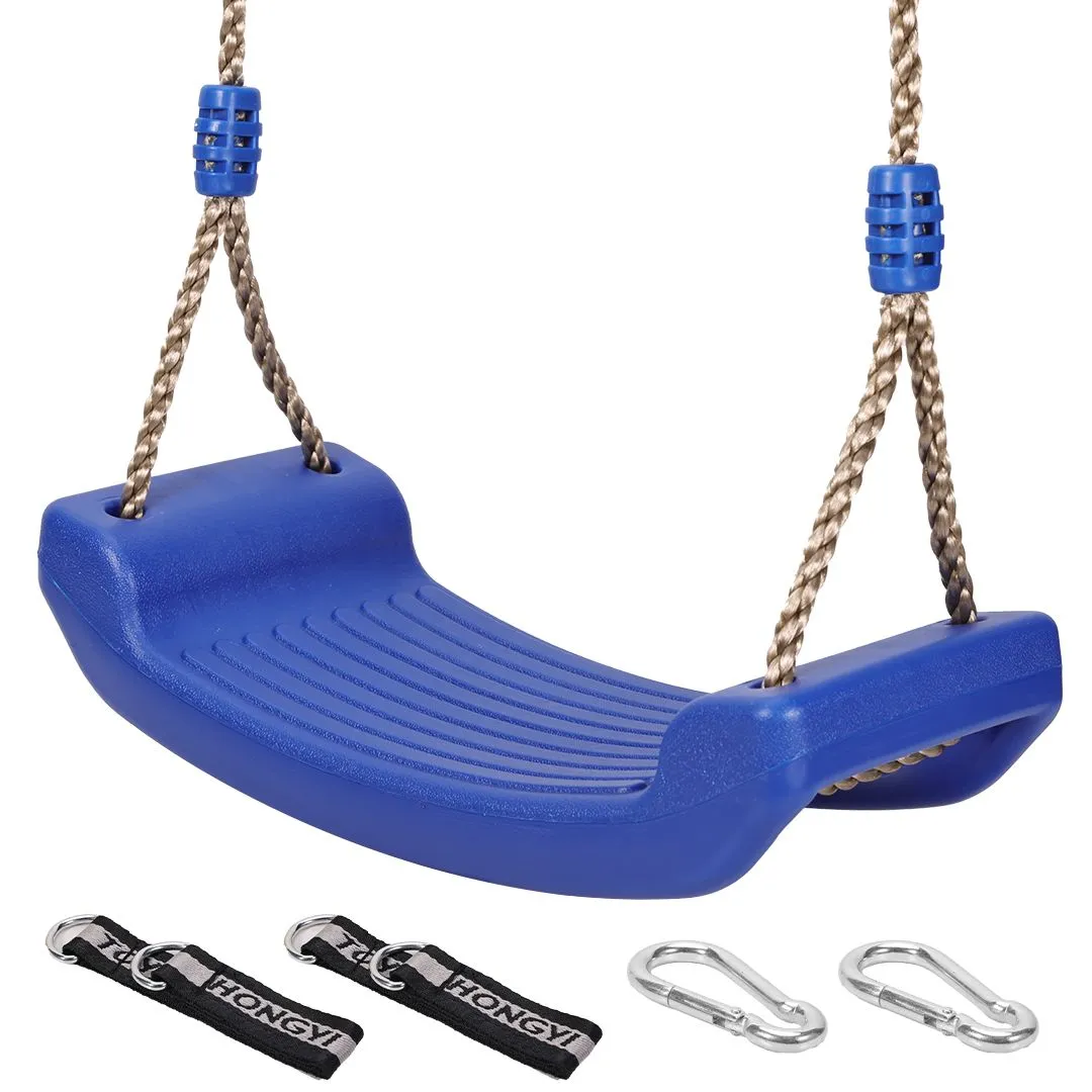 Kids Outdoor Swing Seat Portable Adjustable Rope Playground Backyard