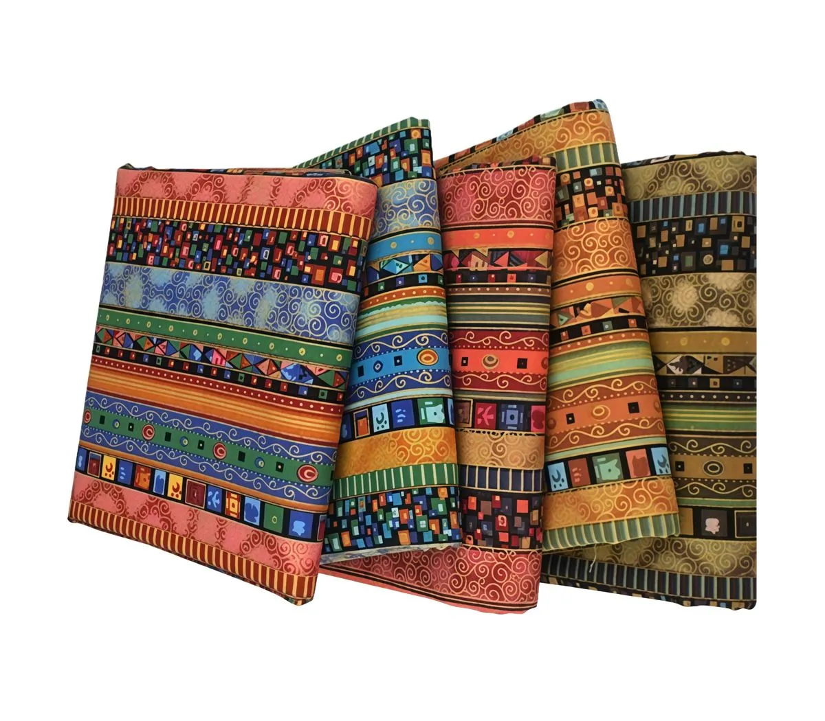 Kingdushi Printing Fabrics Ethnic Style Cotton Quilting Squares Sewing
