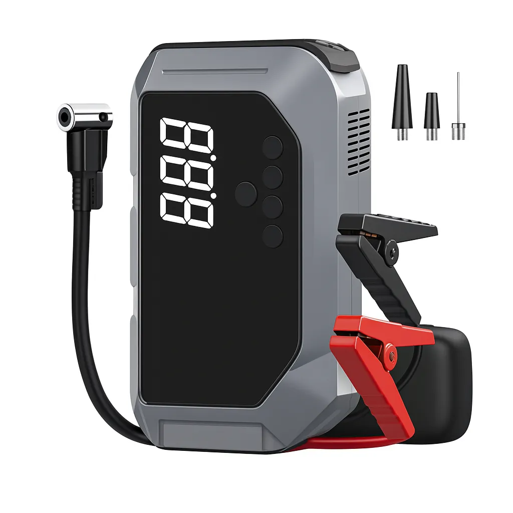 Car Jump Starter with Built-In Tire Inflator