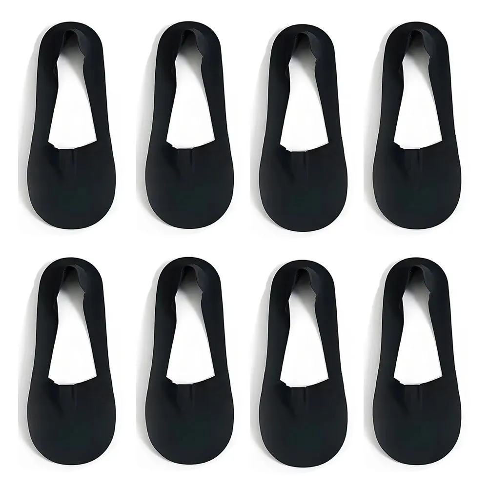 8 Pairs No Show Low-Cut Socks, Cotton Breathable Ankle Socks for Women - Black