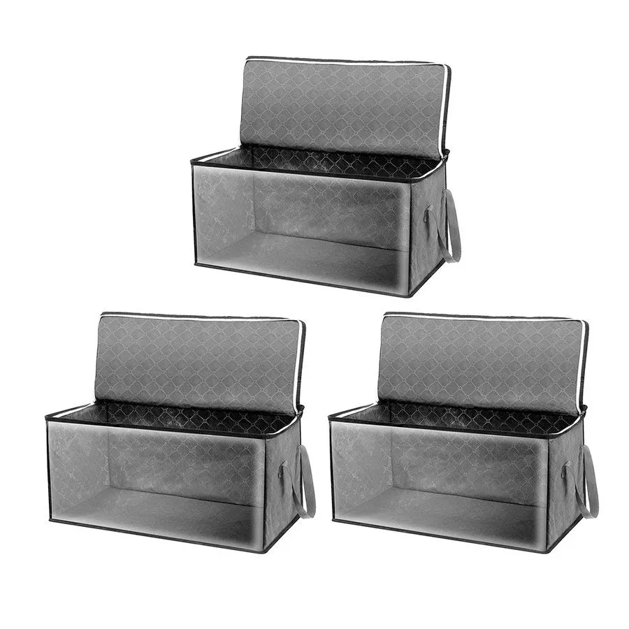 Household foldable dust-proof and moisture-proof clothing storage bag-3 piece