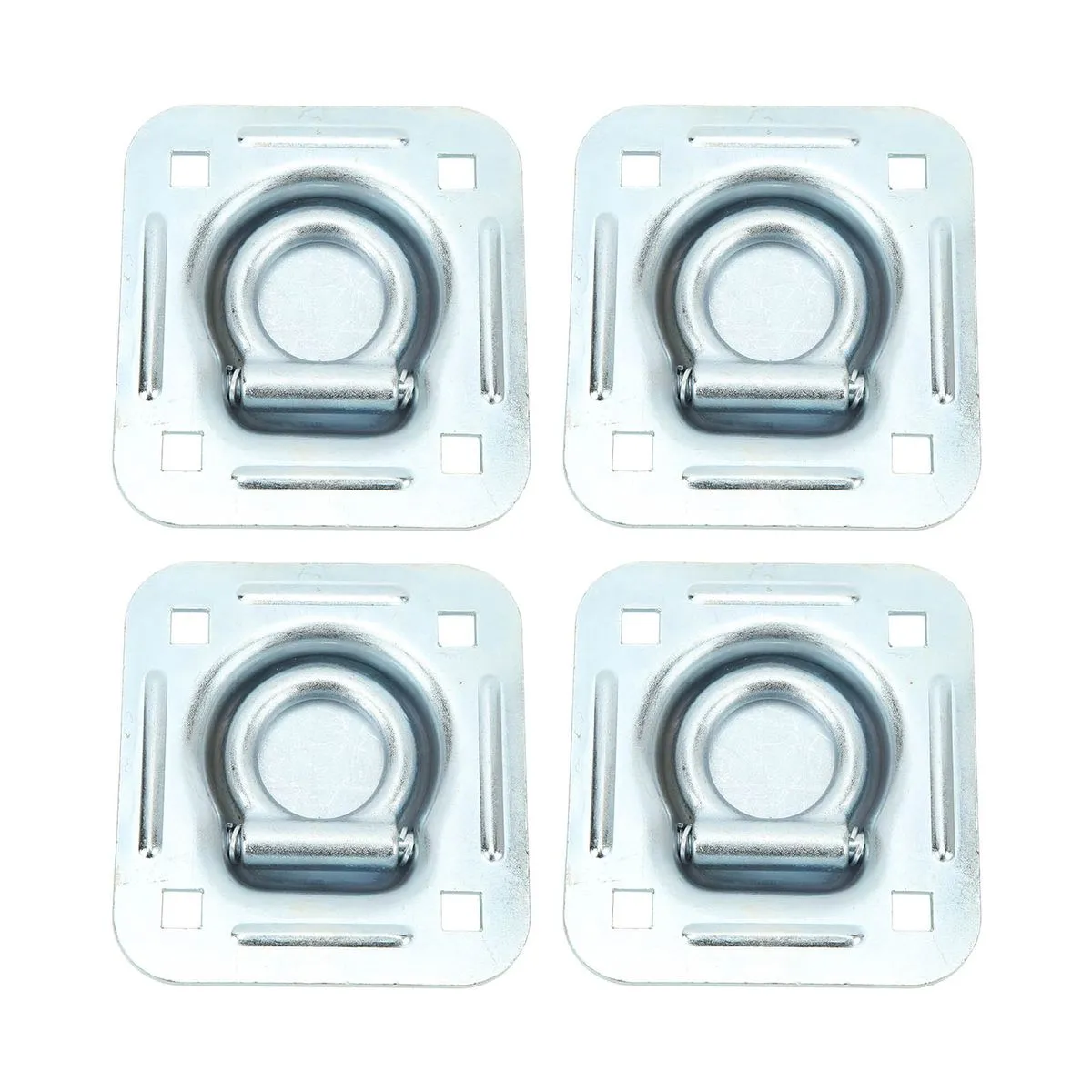 4 Pcs Heavy - Duty Recessed Tie - Down D Rings