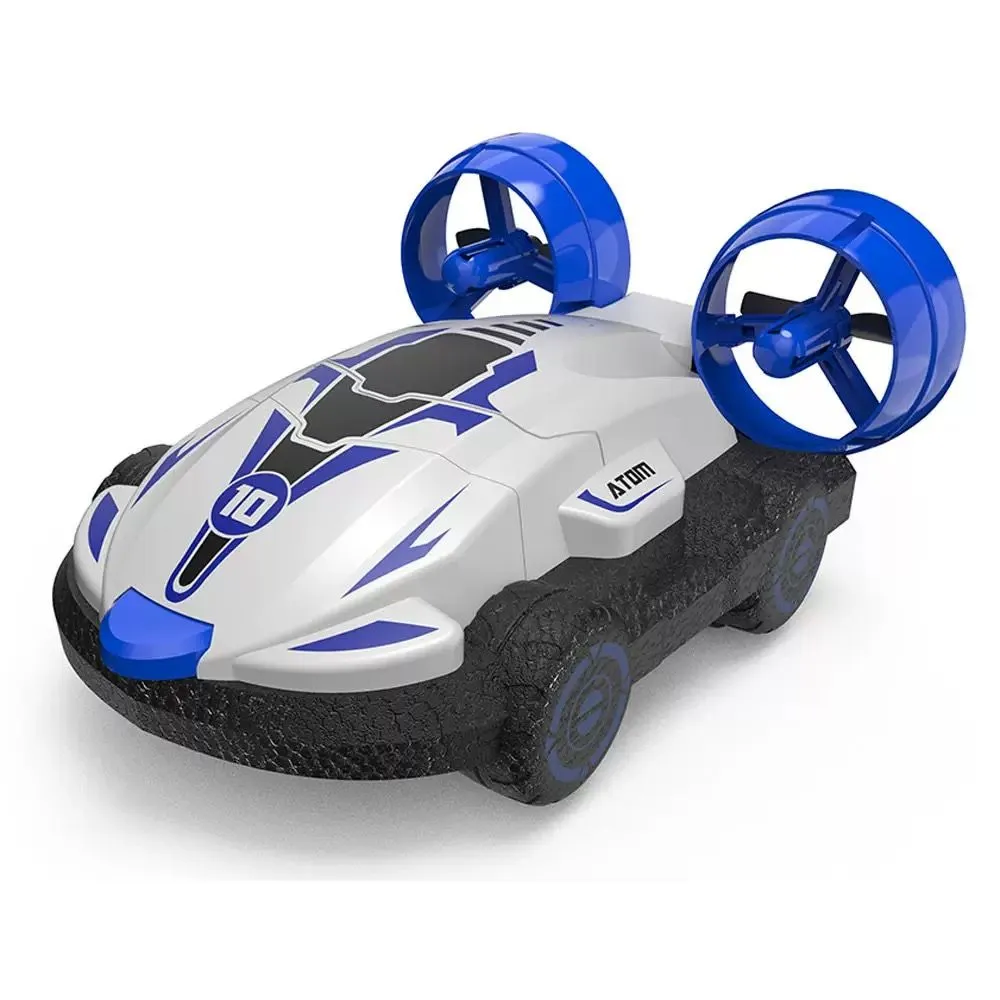 Amphibious two in one remote control ship - Blue, White