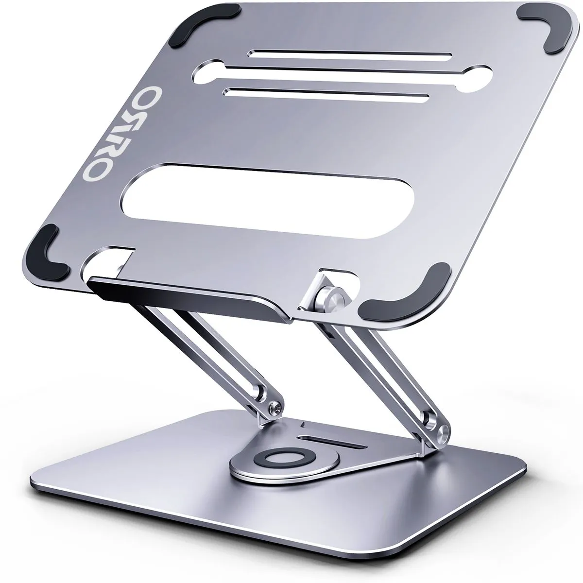 ORRO Pro Plus Laptop Stand - Premium Aluminium Rotational Docking Station - Arctic Silver