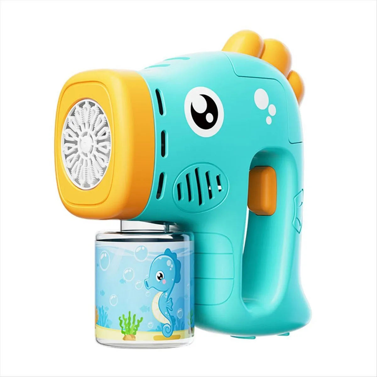 Electric Bubble Kids Automatic Soap Blower With Light Blue