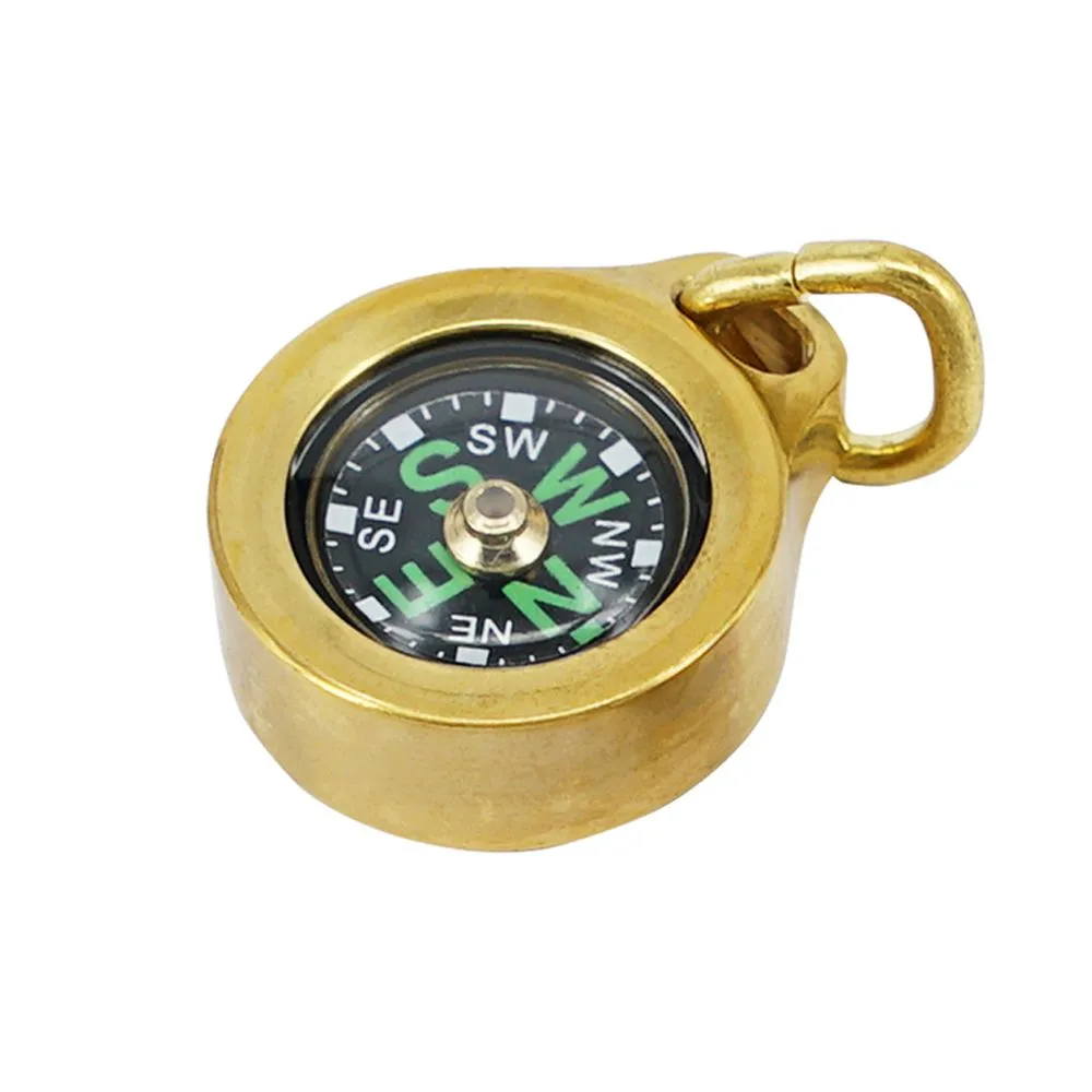 EDC Pendant Compass - Brass
