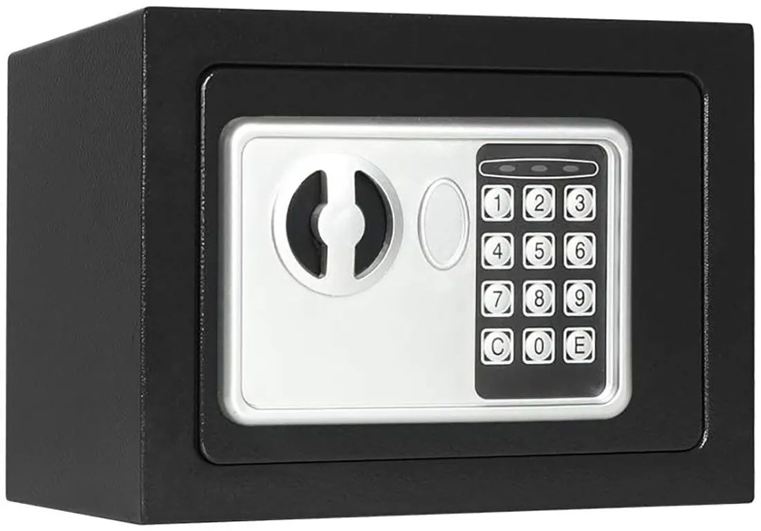 Electronic Security Safe Box - Black