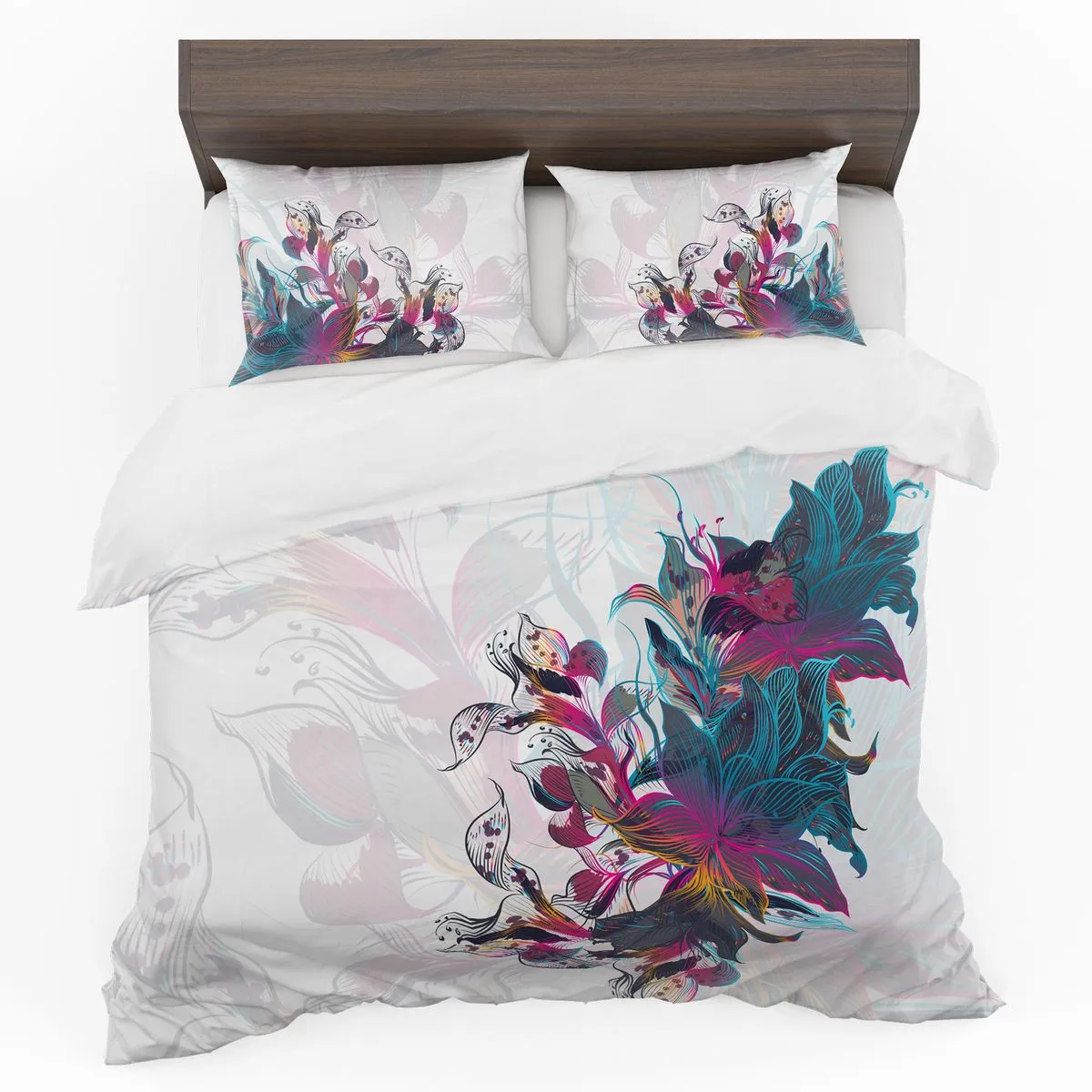 Colourful Floral Duvet Cover Set