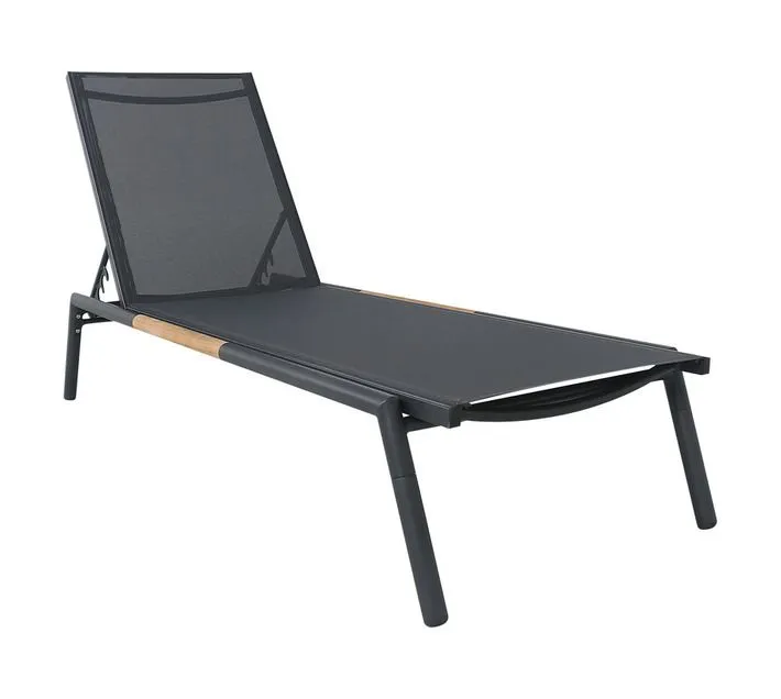 FDB Faro Sun Lounger - charcoal