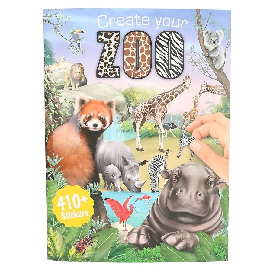 Create Your Zoo Sticker Book With 410 Stickers