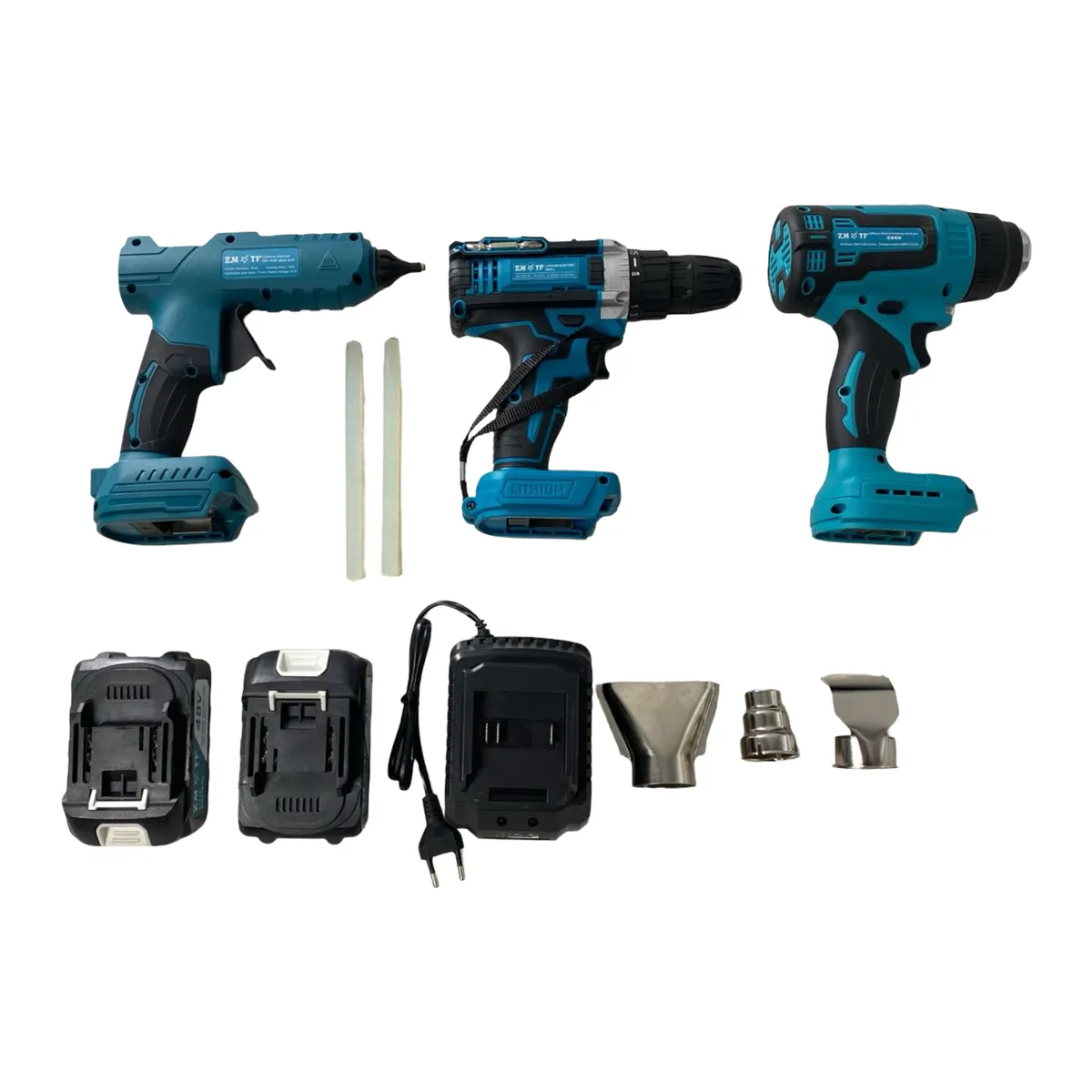 DIY Power Tool Set - 20V Lithium, Drill, Heat Gun, Glue Gun