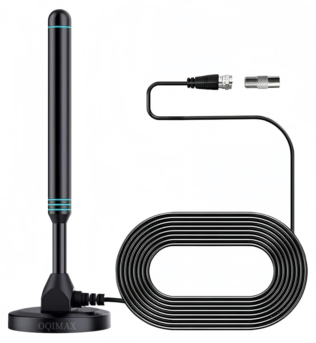 OQIMAX Portable Hd Tv Antennas With Strong Magnetic Base-Support 4k 720p