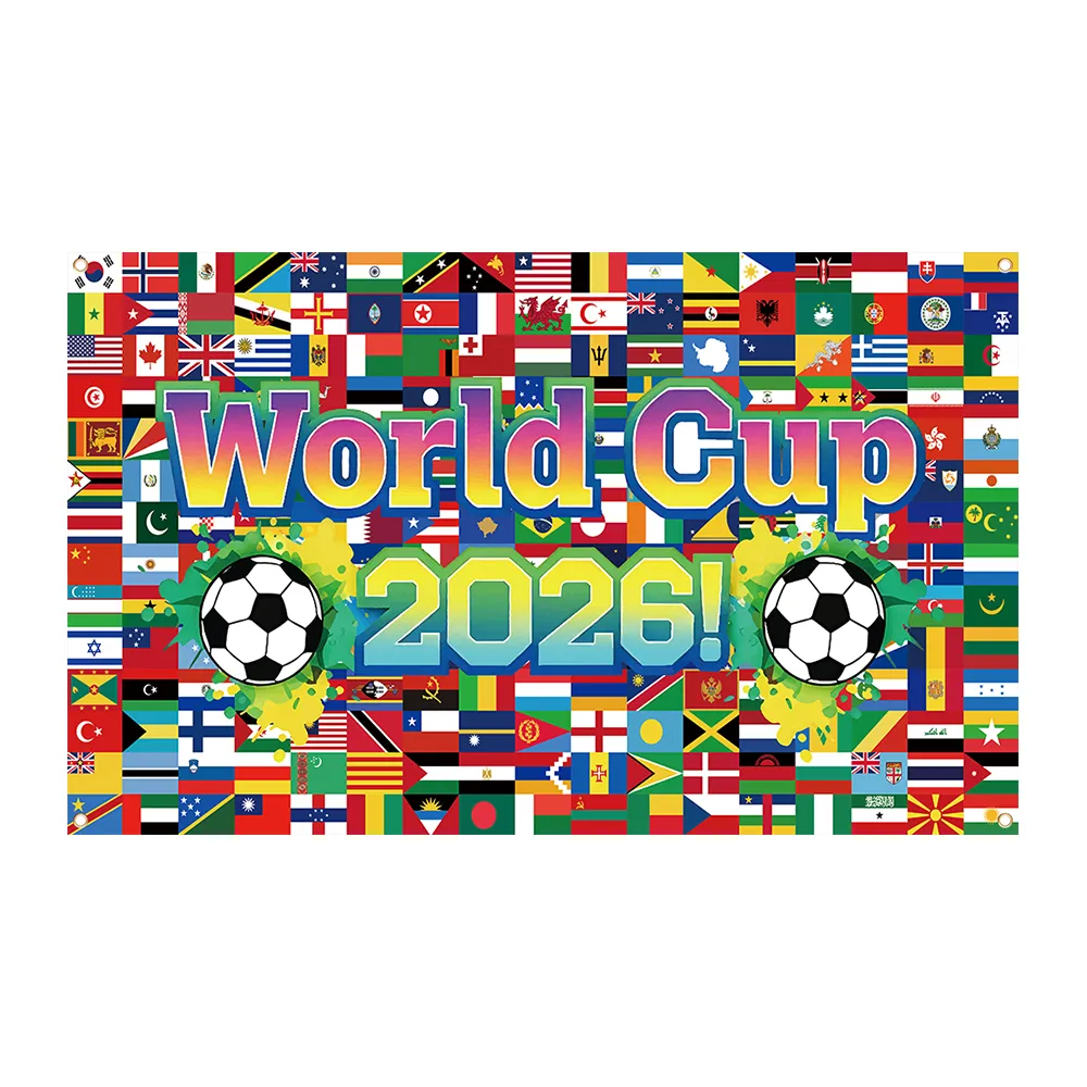 World Cup Banner 2026 International Flags Decorations Around The World Cup