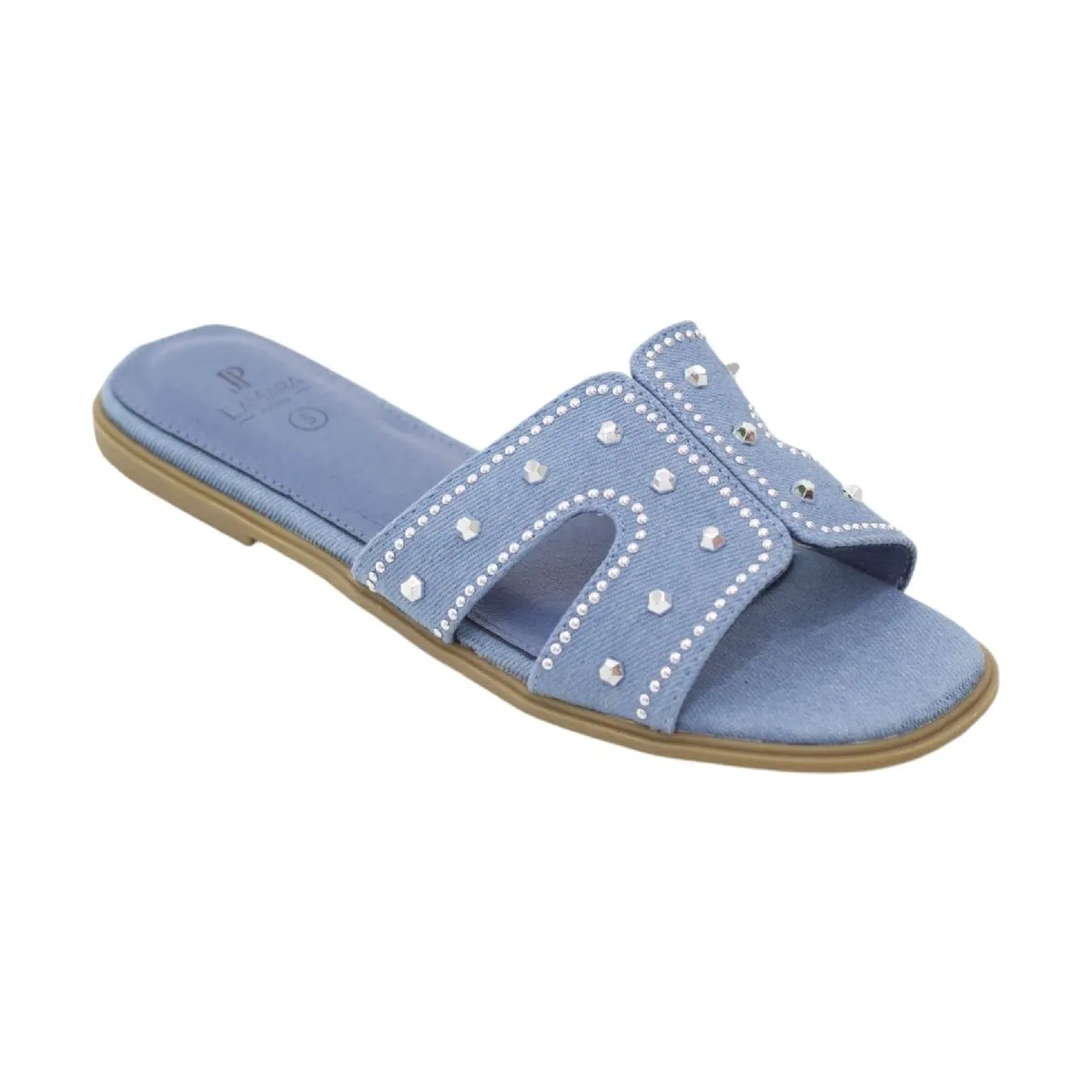 LaMara Paris Women Flat Slider - Denim