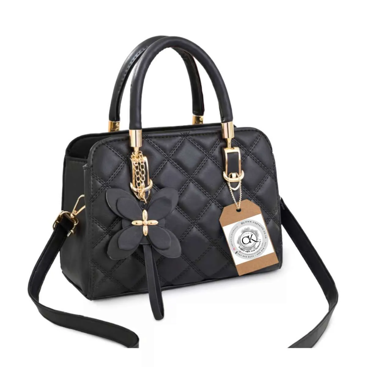 Captain - K Leather Large Capacity Luxury Handbags - Black