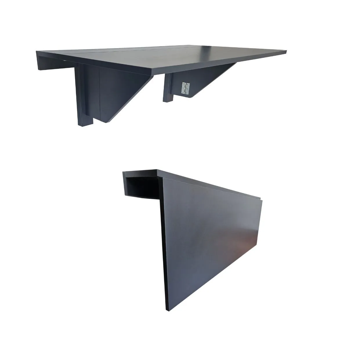 Smartfold Wall-Mounted Drop Leaf Table - 100x53cm - Midnight