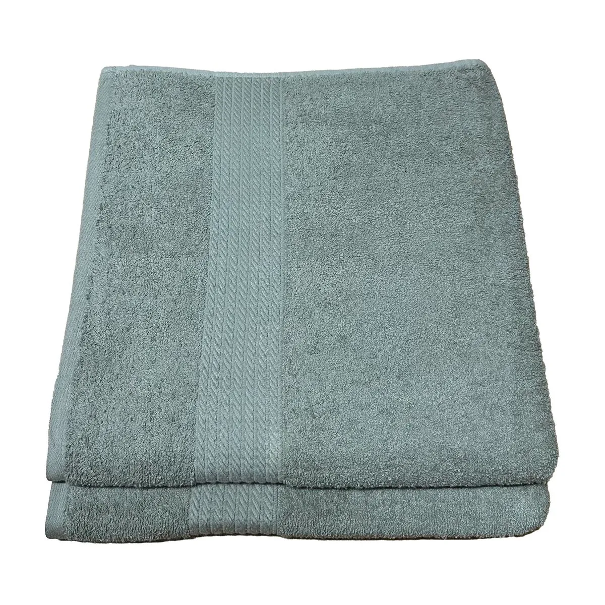 2 Pack Bath Towel Luxury Cotton 70 x 130cm - BT12P12 - Mint Green