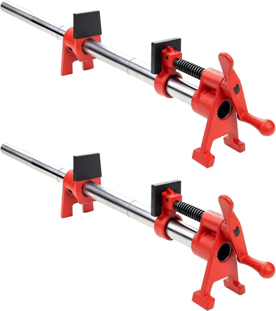 2 Pack 1/2 Inch Wood Gluing Pipe Clamp Set 45 Inch