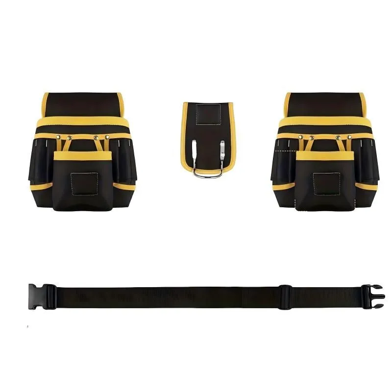 Removable Tool Belt Pouch,Multi-Pocket,Suitable For Various Types of Work.