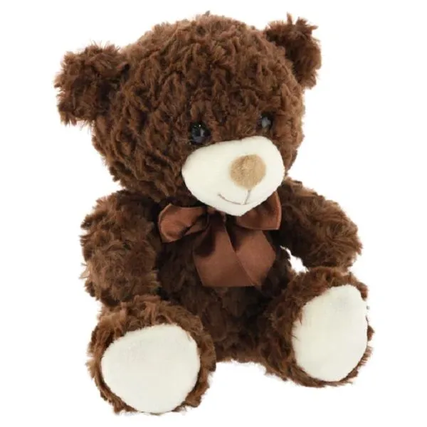Sitting Teddy Bear Plush Toy 20cm Coffee Brown