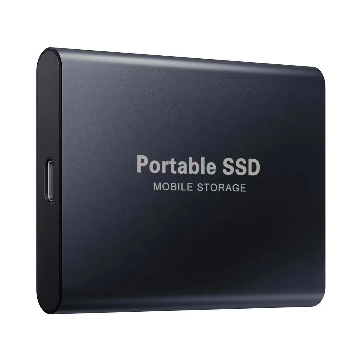 Portable SSD Solid-state Drive 2TB External Hard Drive USB3.0 Type-C - Black