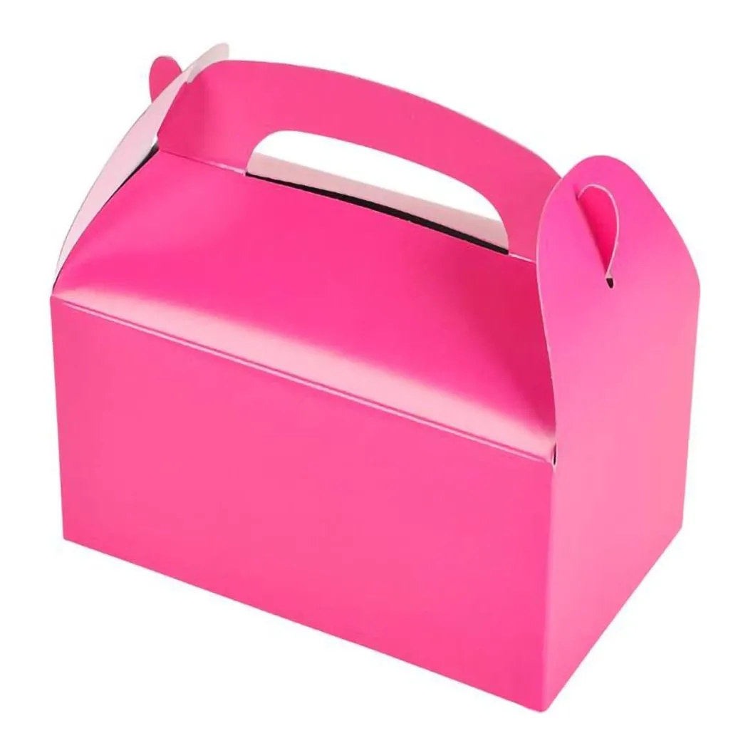 Pink Party Treat Boxes - 12-Piece - Dark Pink