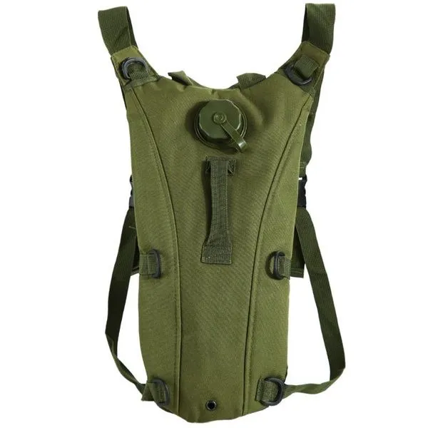 2.5L Tactical Outdoor Hydration Water Backpack Bag with Bladder - Army Green