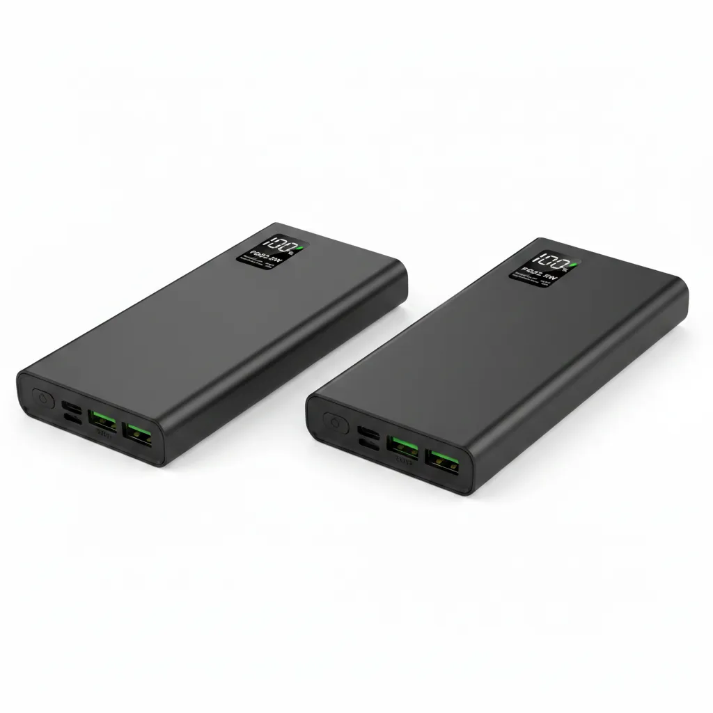 Belj 10000mAh Fast Charger Power Bank with LCD Display - 2 Pack
