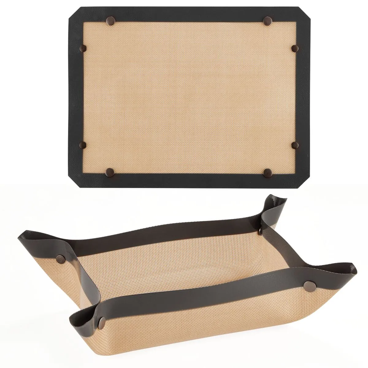 Chenshia 2Pc Baking Mat Anti-Spill Non-stick Reusable Baking Sheet Mat