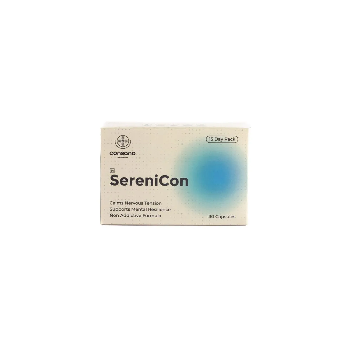 SereniCon |Natural Stress Support |With Ashwagandha KSM-66 |30 Veg Caps