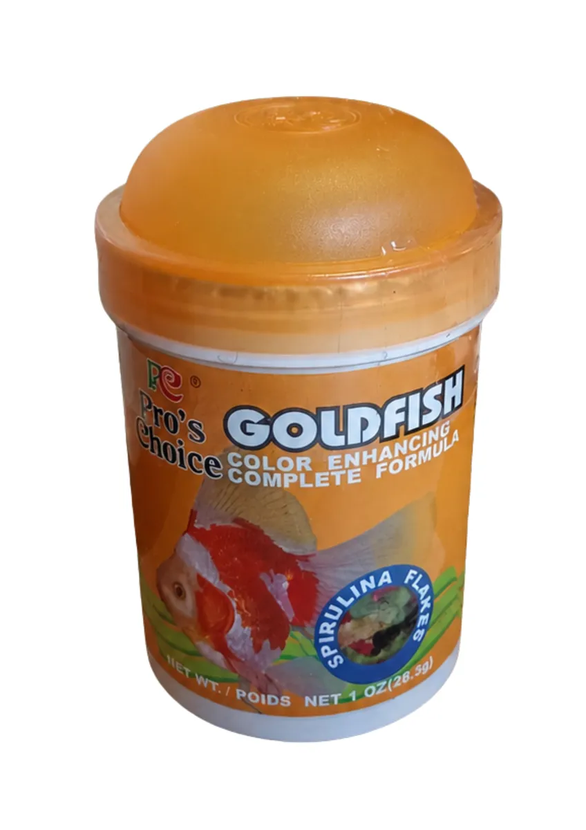 Pro's Choice Goldfish Spirulina Colour Enhancing Flakes 28.5G