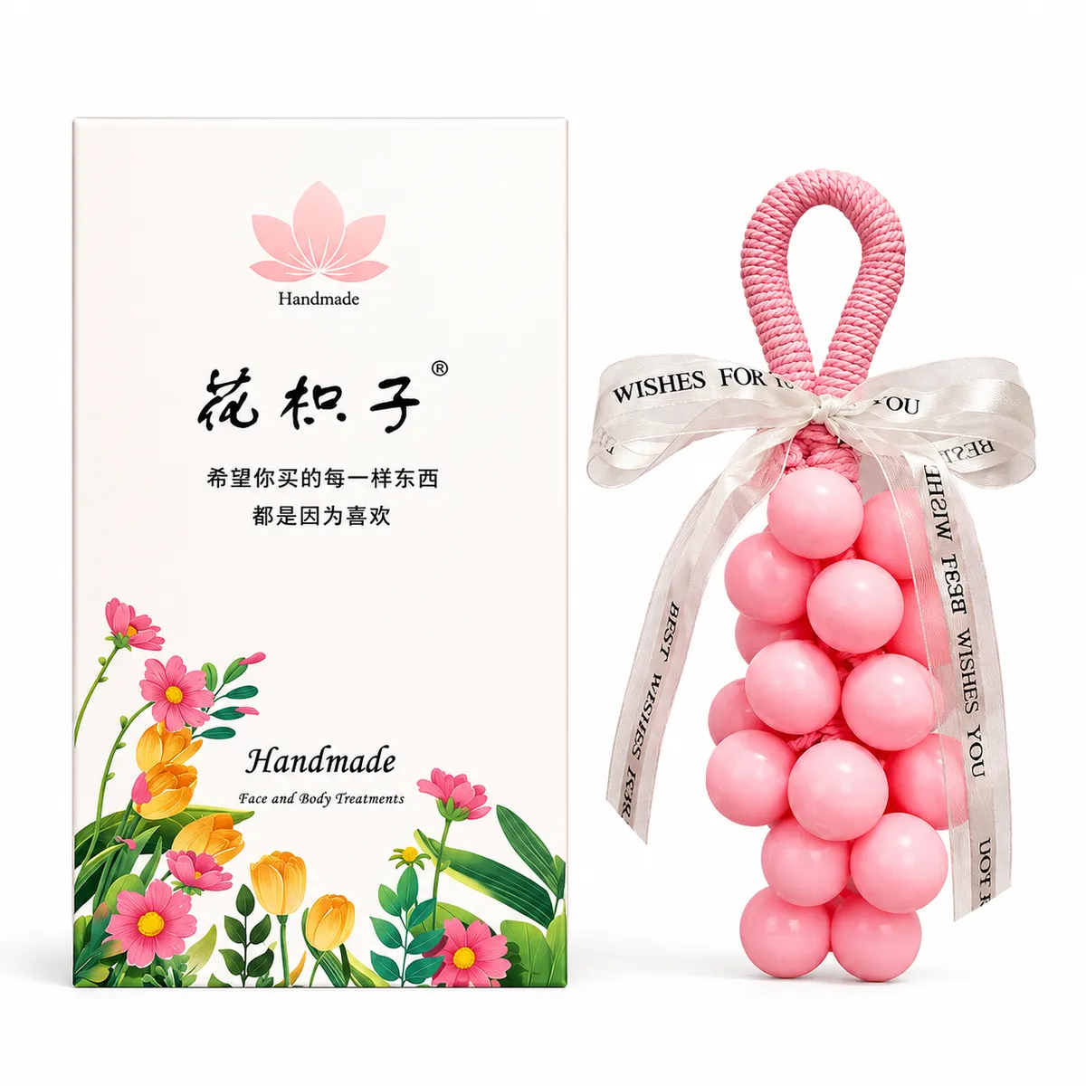 Beautiful handcrafted flower soap pods